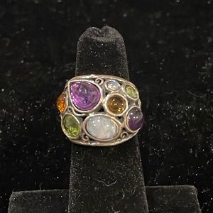 Sterling Silver and Gemstone Ring